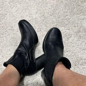 Ecco Men's Black Leather Boots